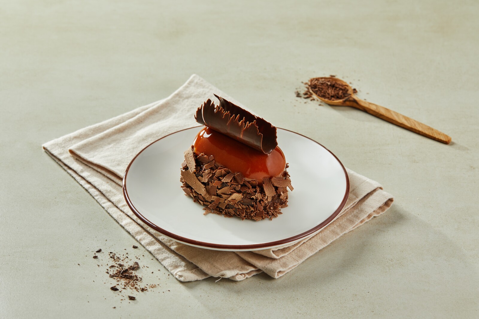 Karamelli şokolad deserti