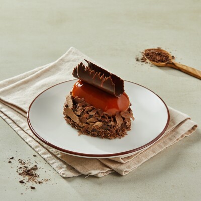 Karamelli şokolad deserti